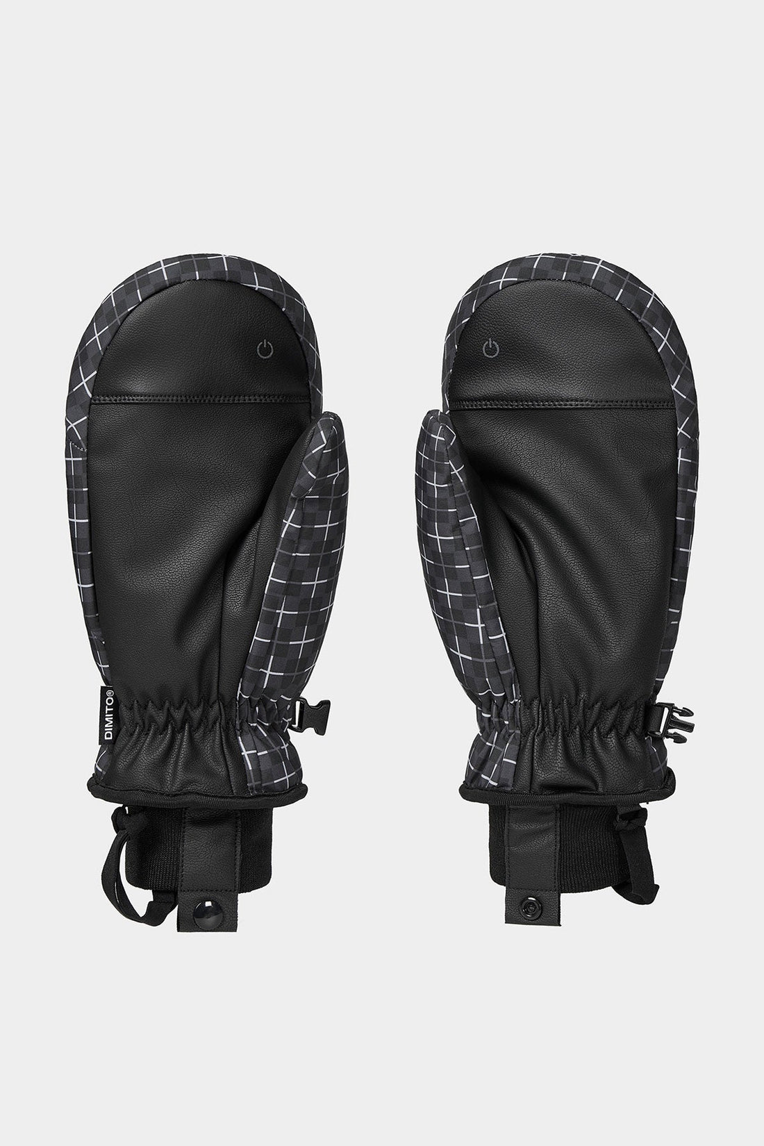 PATTERN MITTEN CROSS CHECK BLACK