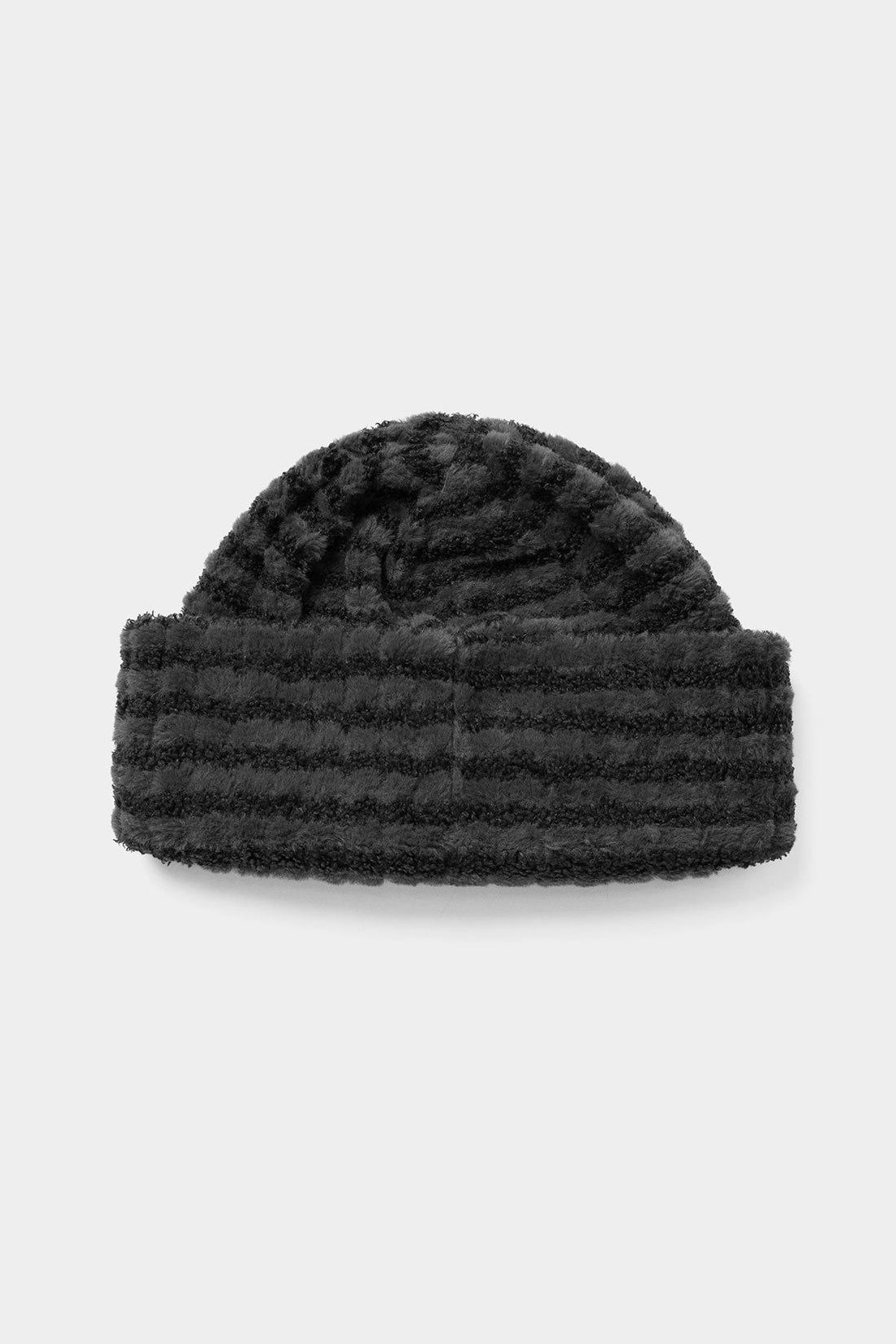 STRIPE BIG BEANIE COOL GREY