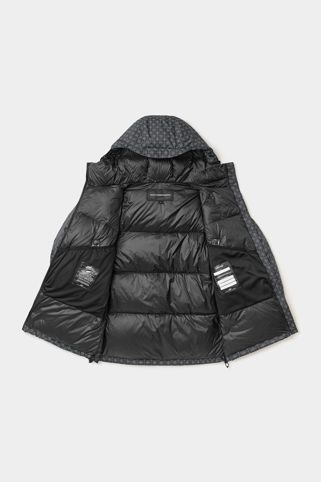 UTILITY GOOSE DOWN HD JACKET CROSS CHECK BLACK