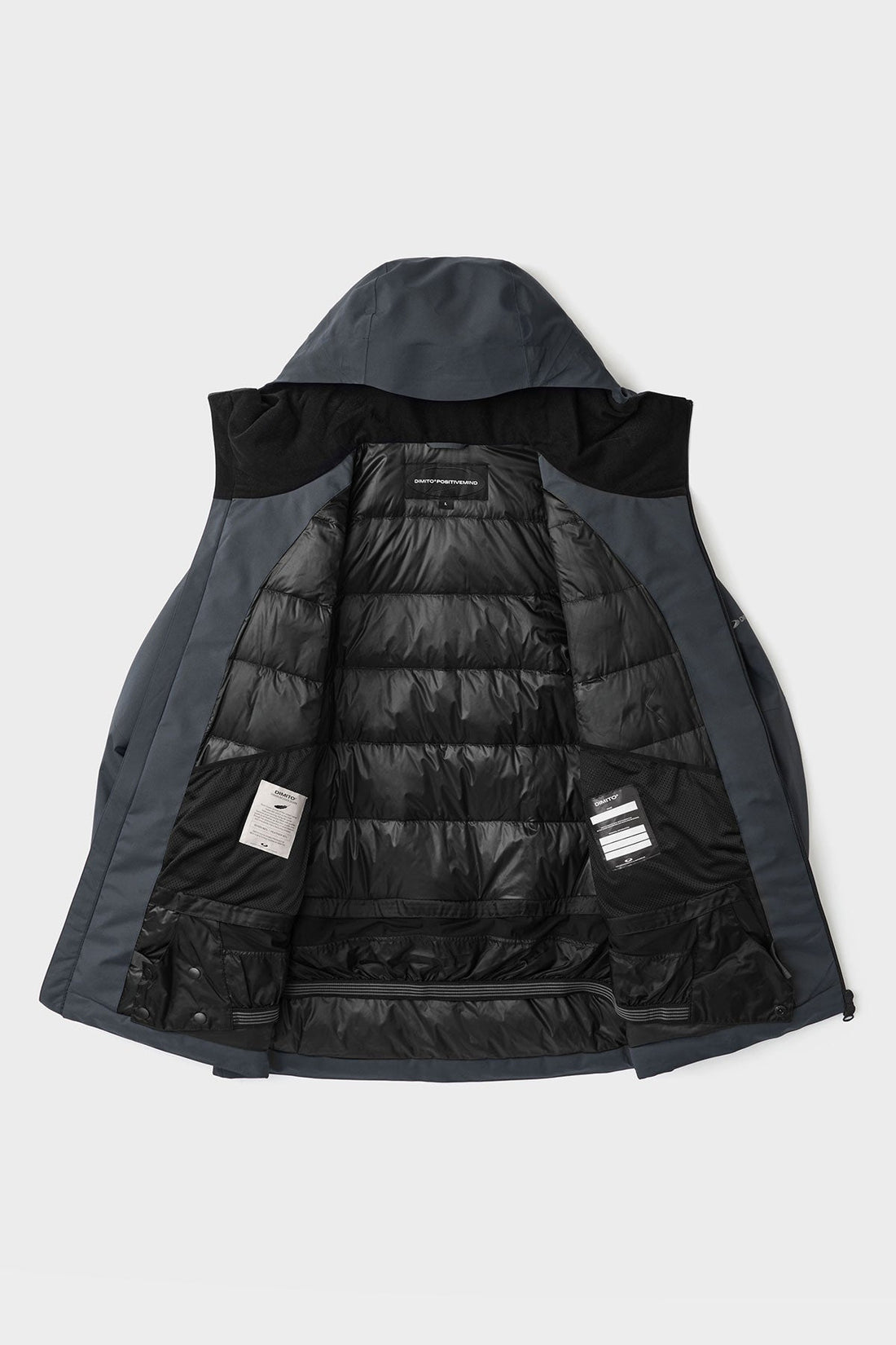 APEX DOWN JACKET BLUE STEEL