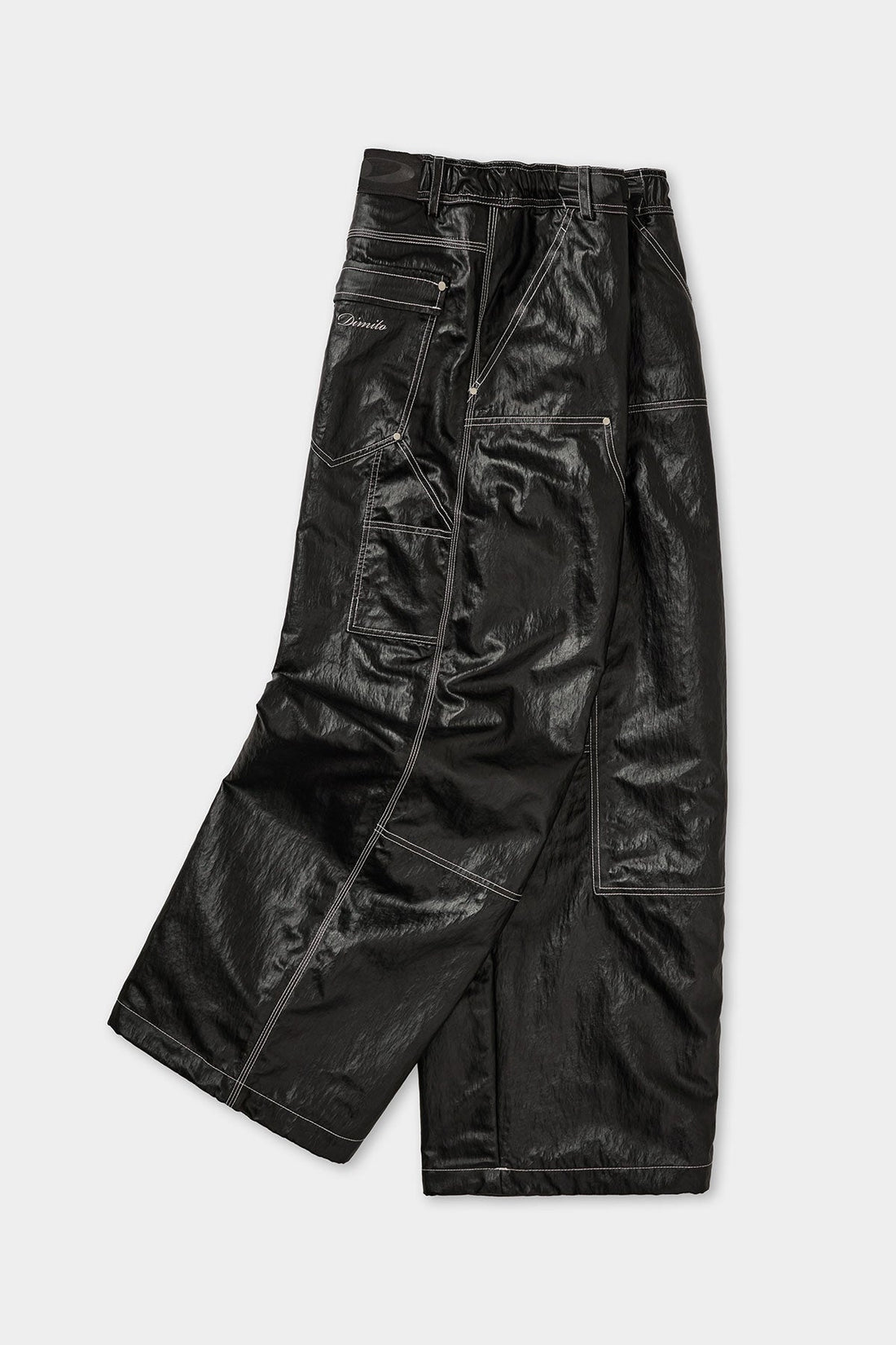 COATED DOUBLE KNEE PANTS (WIDE FIT LV.2) BLACK (Delivery start : 26.09.09)