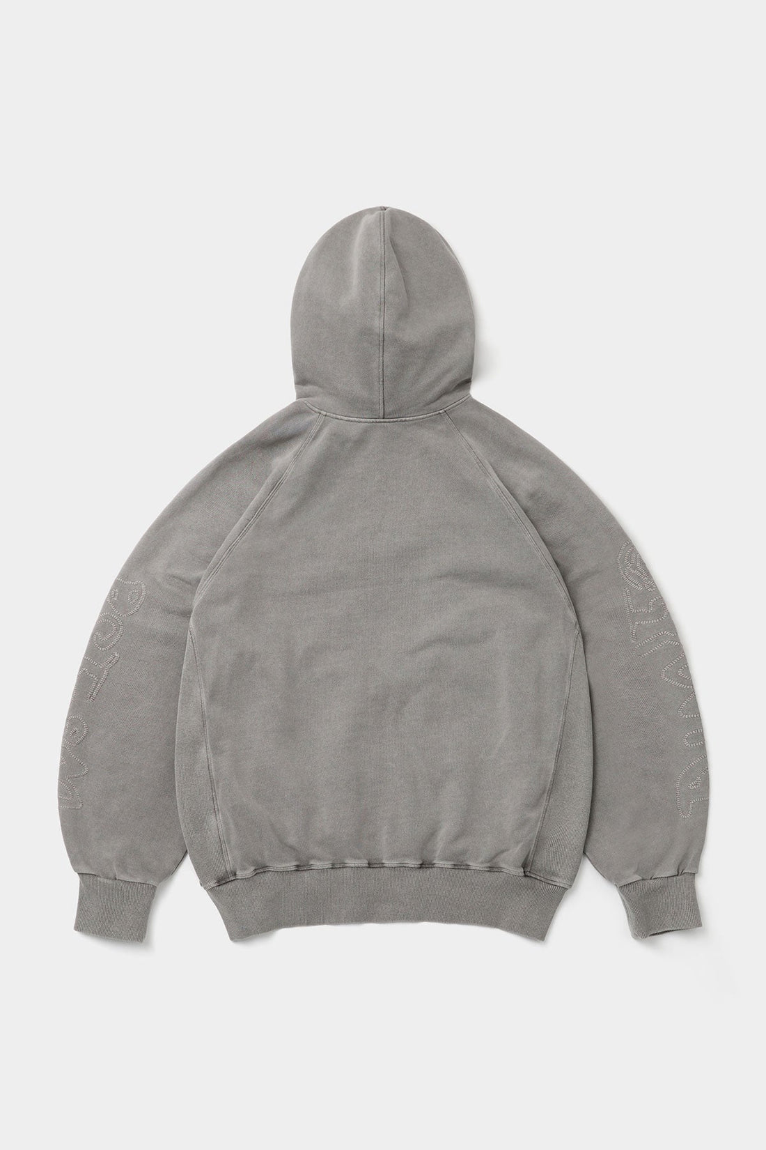 OVERLOCK ZIP-UP GD HOODIE WASHED GREY (Delivery date : 26.09.28)