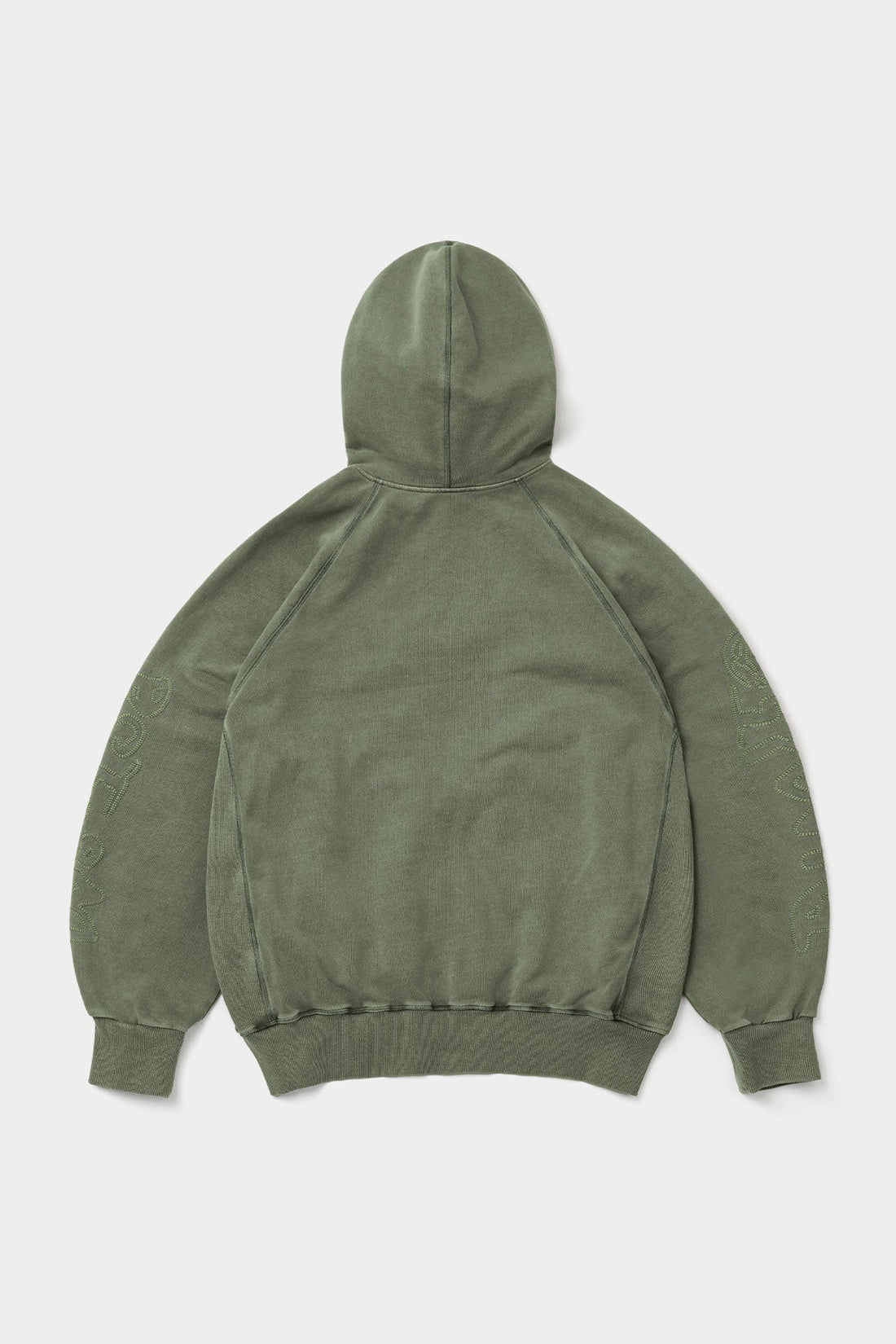 OVERLOCK ZIP-UP GD HOODIE WASHED KHAKI (Delivery date : 26.09.28)