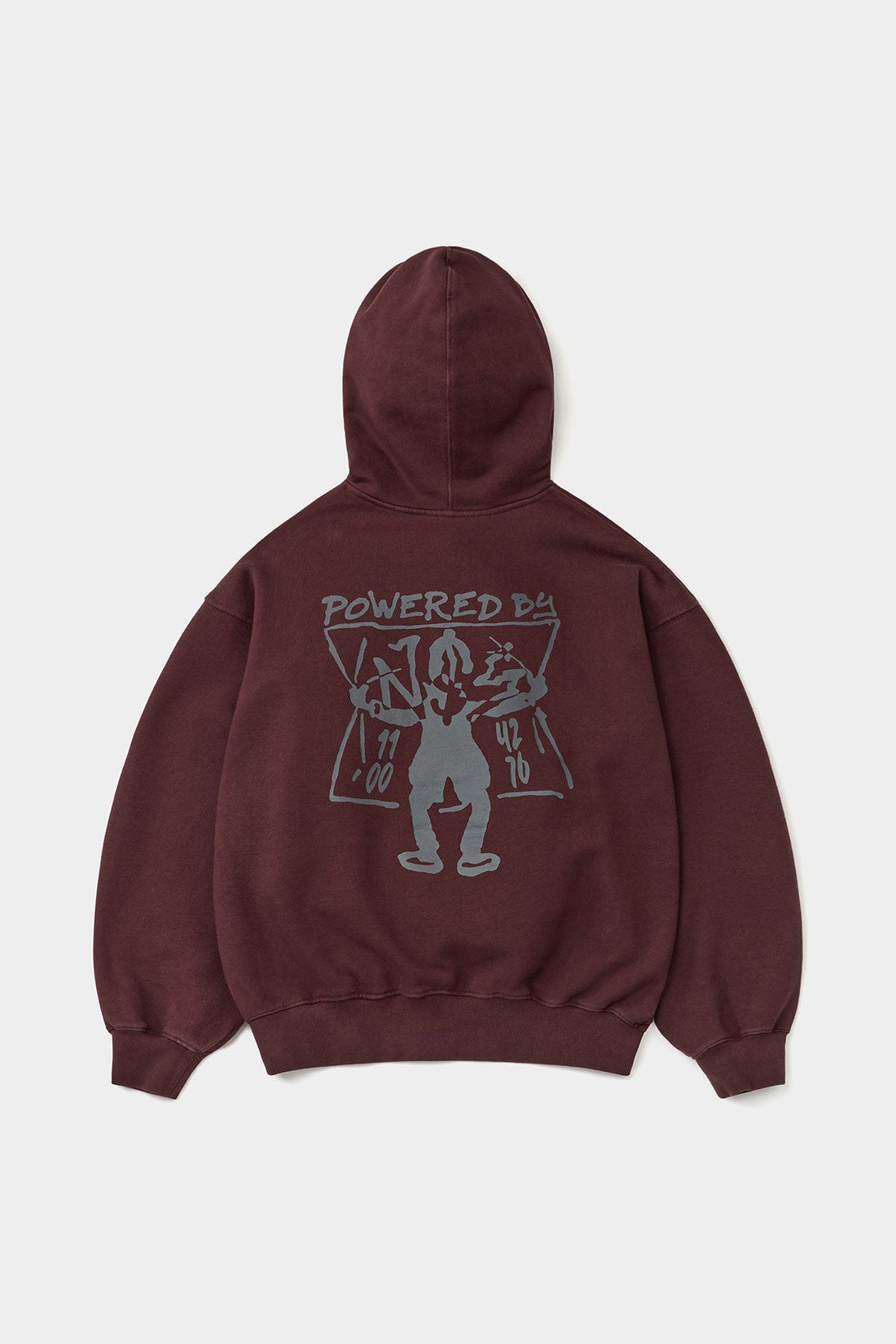 POWERED BY NSS HOODIE BURGUNDY (Delivery date : 26.09.28)