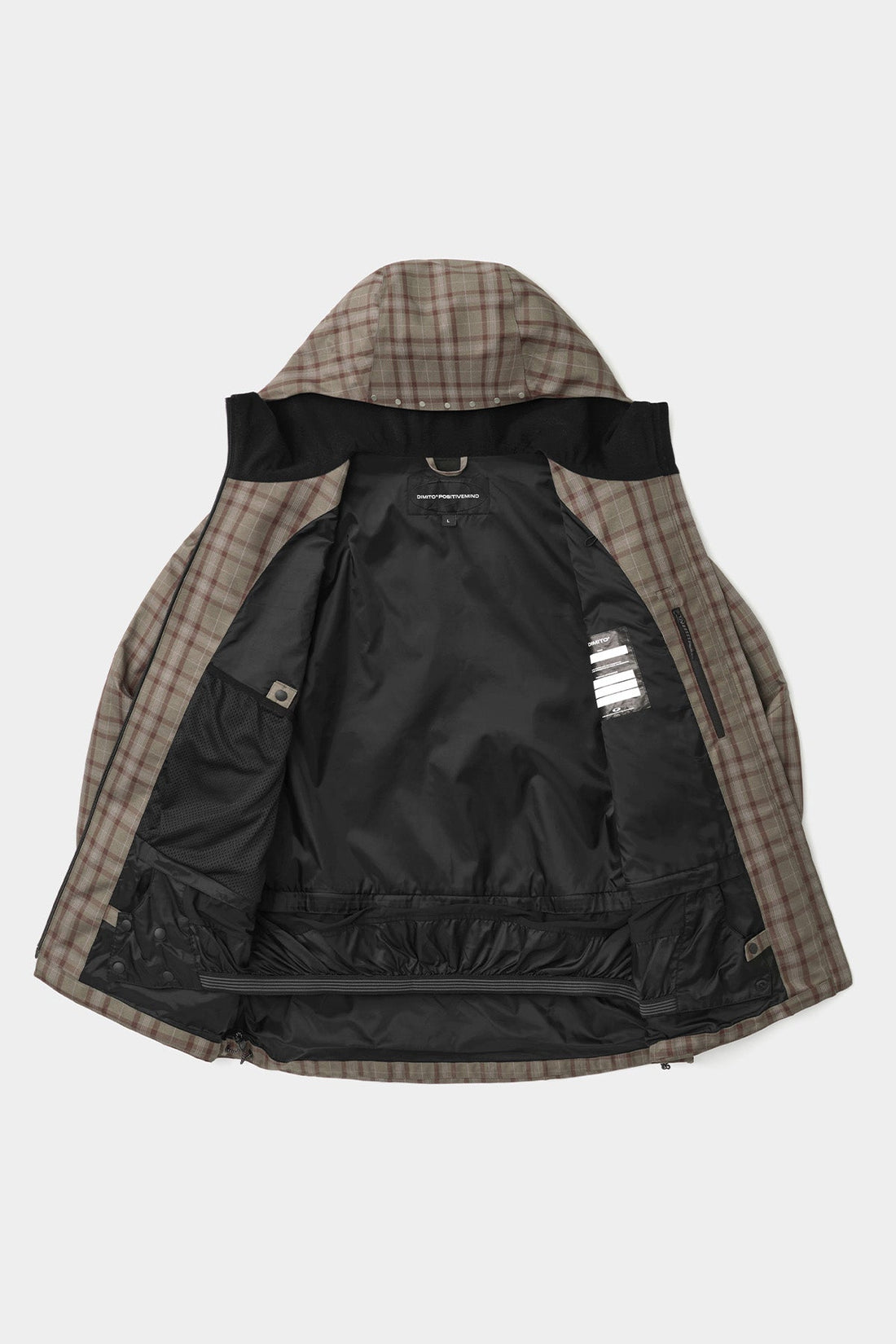 STUD 2L JACKET BROWN CHECK