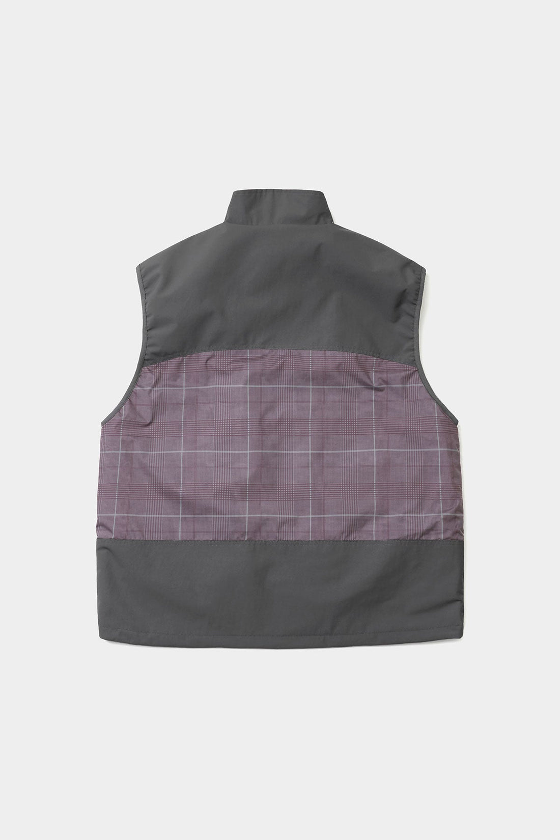 REVERSIBLE WIND VEST WINE CHECK