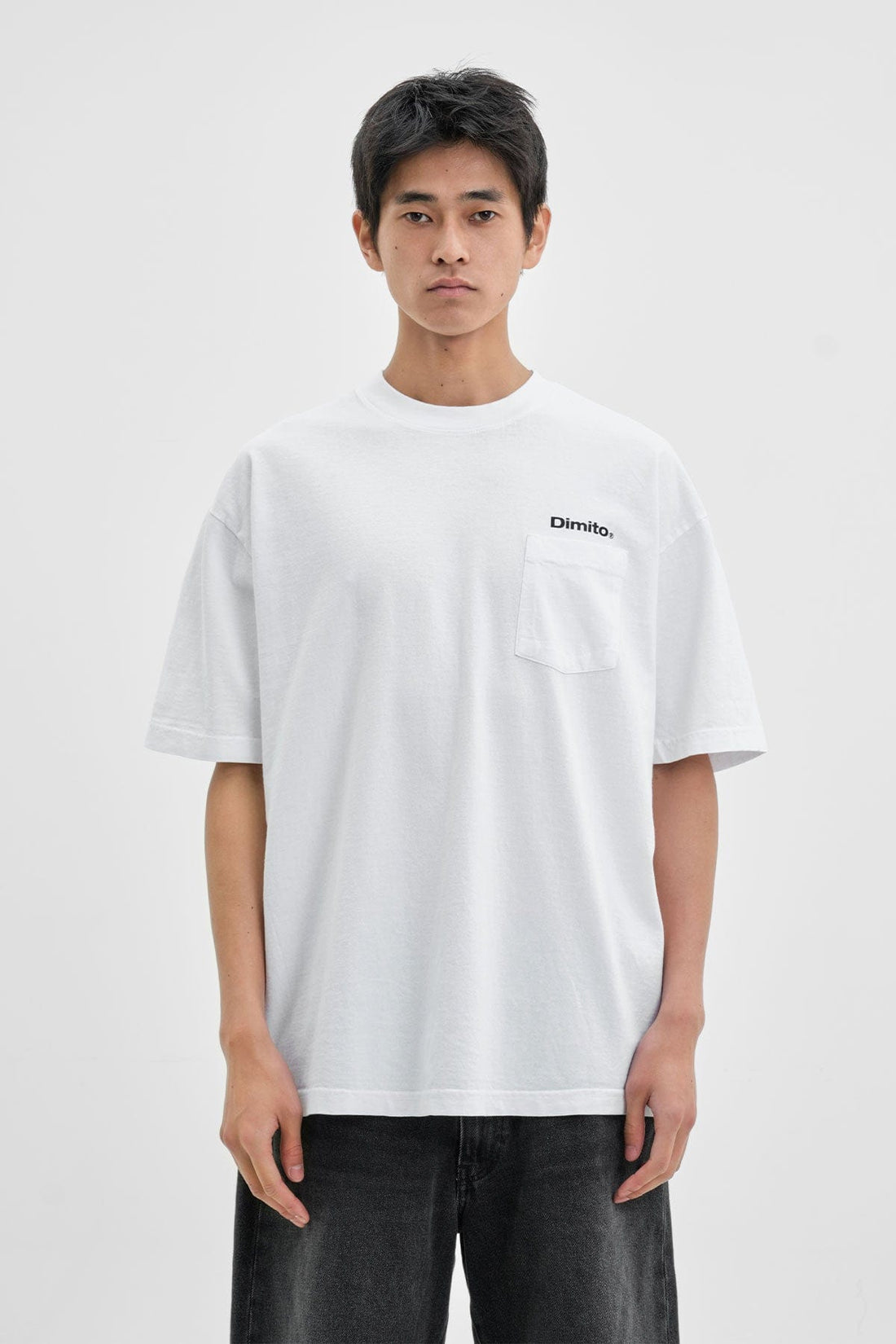 AUTHENTIC MT POCKET SSV GD 6.5OZ TEE WHITE