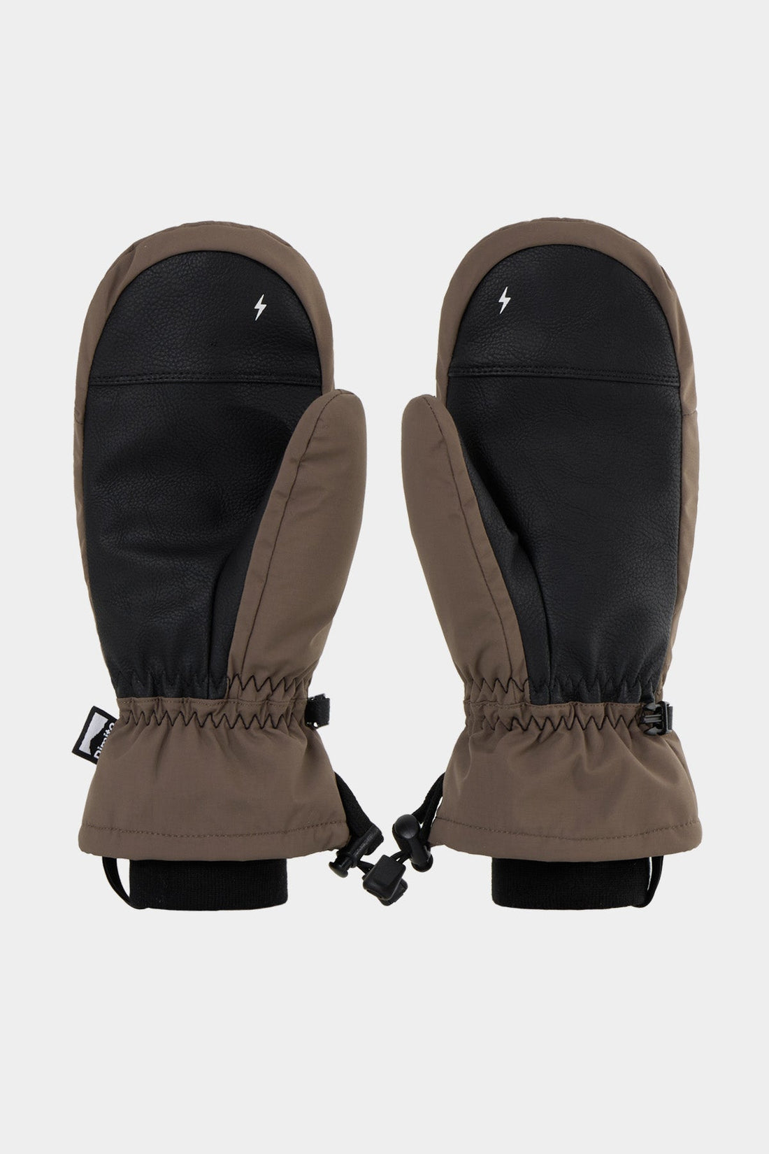 BLOCK VENT MITTEN DARK BROWN