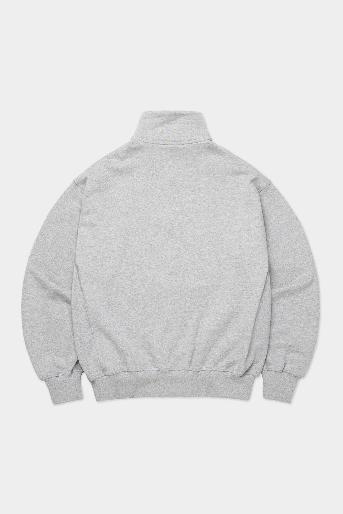 CIRCLE LOGO HALF ZIP SWEATSHIRT ASH