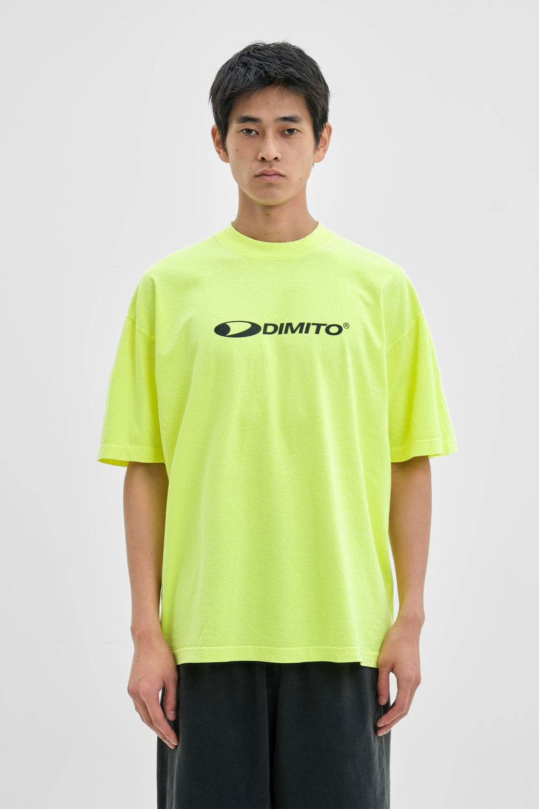 CIRCLE LOGO SSV GD 6.5OZ TEE NEON YELLOW