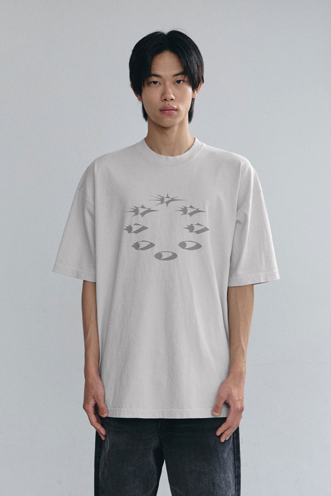 D-AXIS CYCLE SSV GD 6.5OZ TEE LIGHT GREY