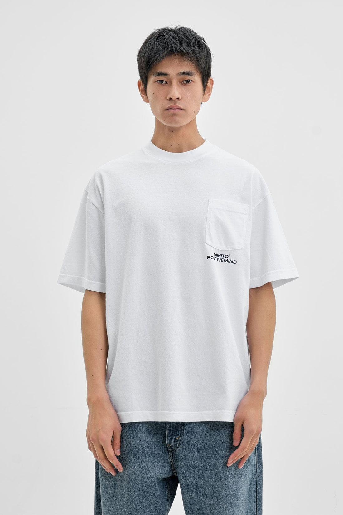 DMT POCKET SSV GD 6.5OZ TEE WHITE