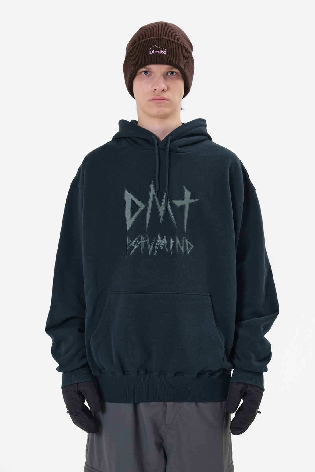 DMT TEAM HOODIE FROST GREEN
