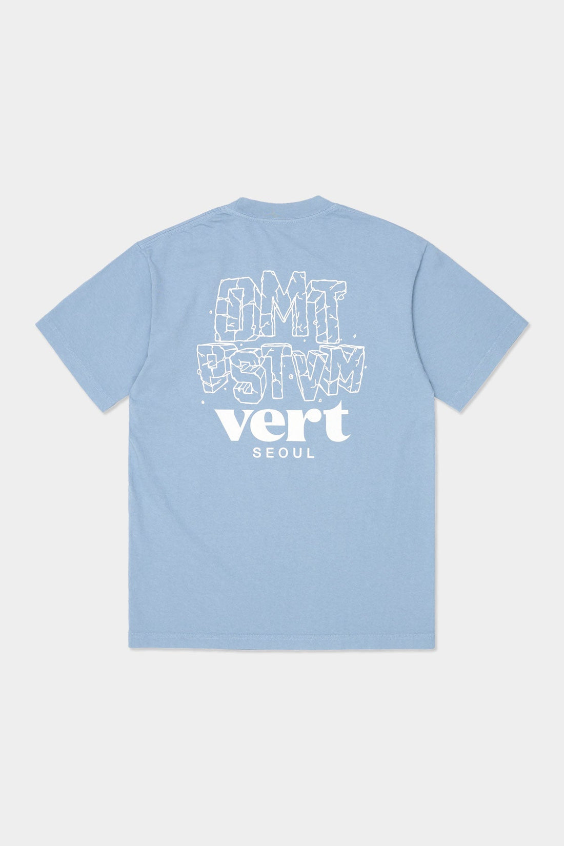 DMT VERT SEOUL SSV GD 6.5OZ TEE CLEAR BLUE