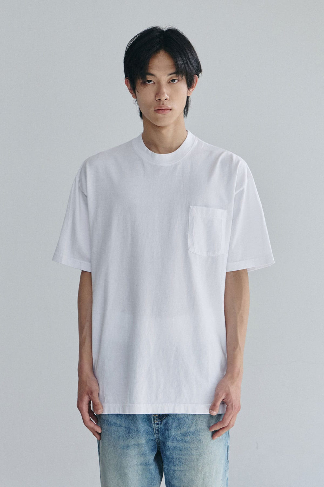 DMTP POCKET SSV GD 6.5OZ TEE WHITE