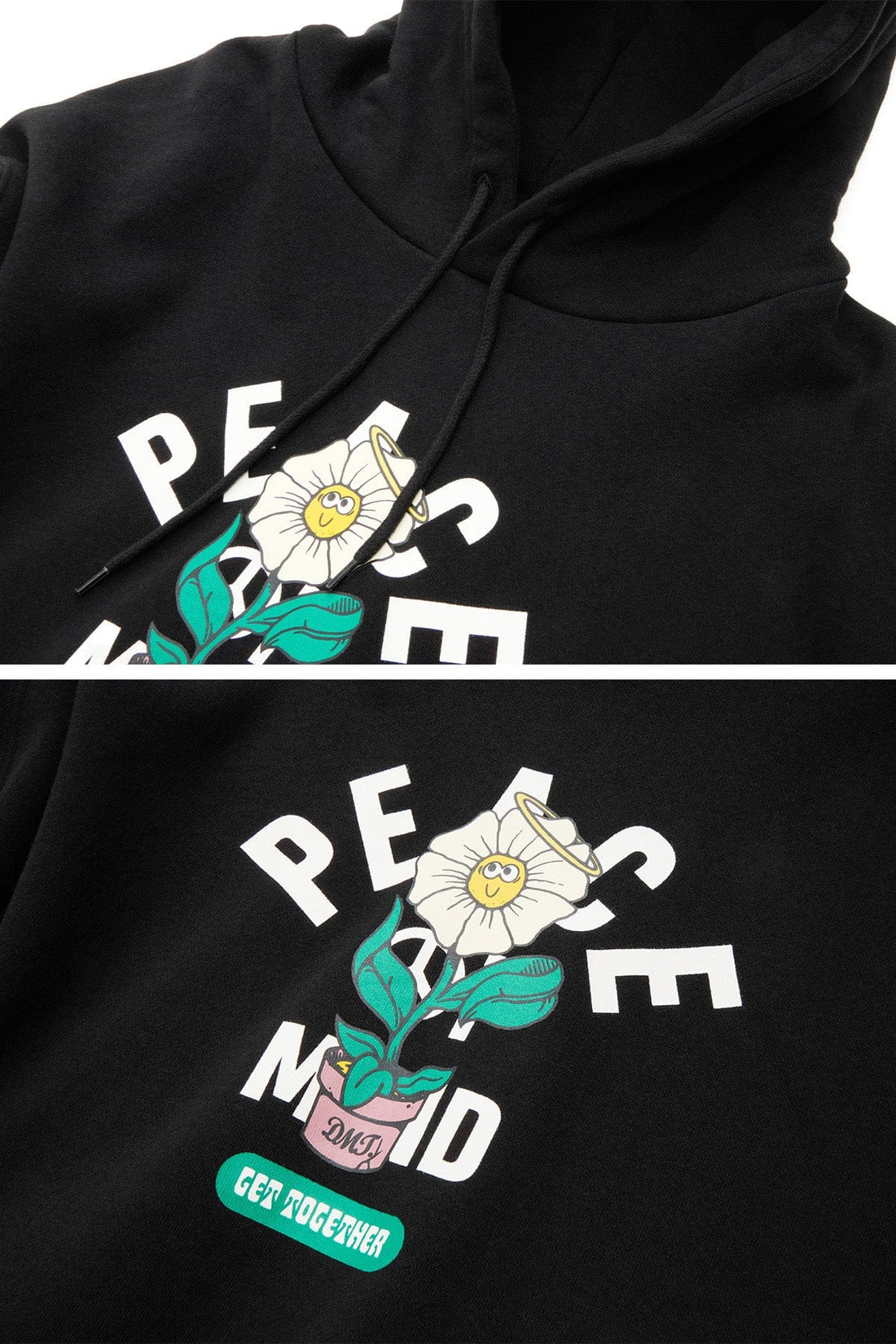 FLOWER HOODIE BLACK