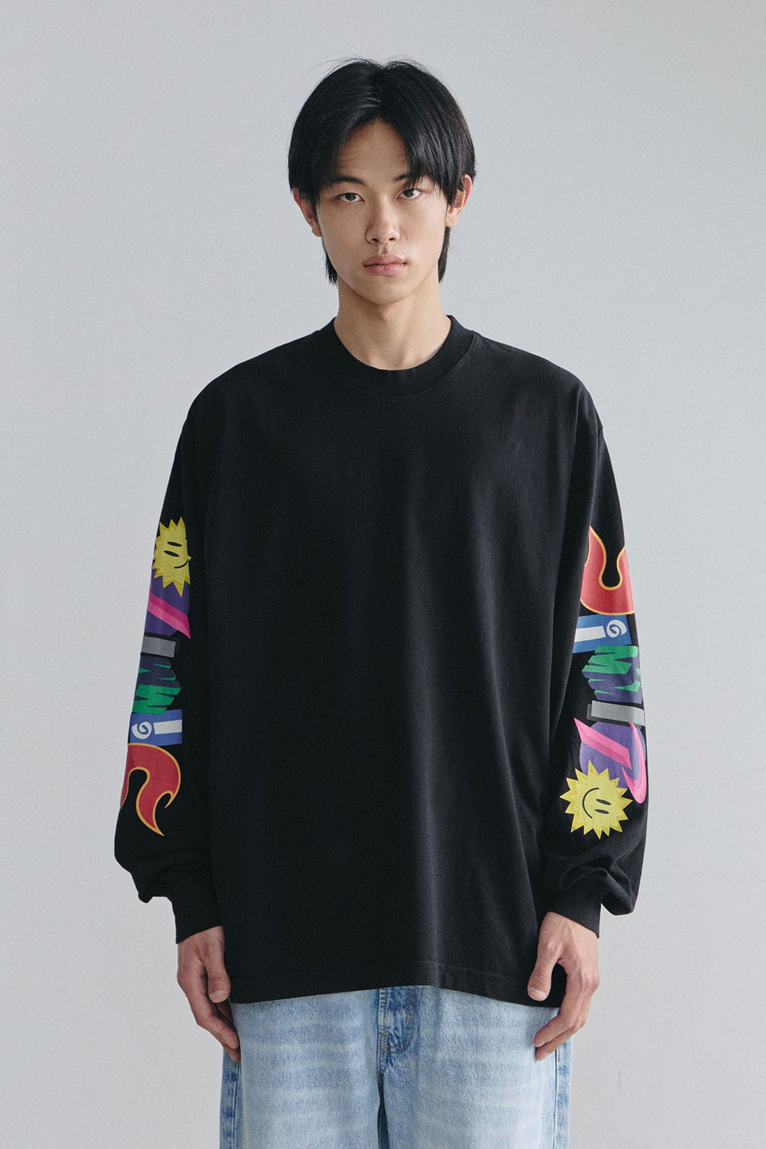 GRAPHIC COMBO LSV GD 6.5OZ TEE BLACK
