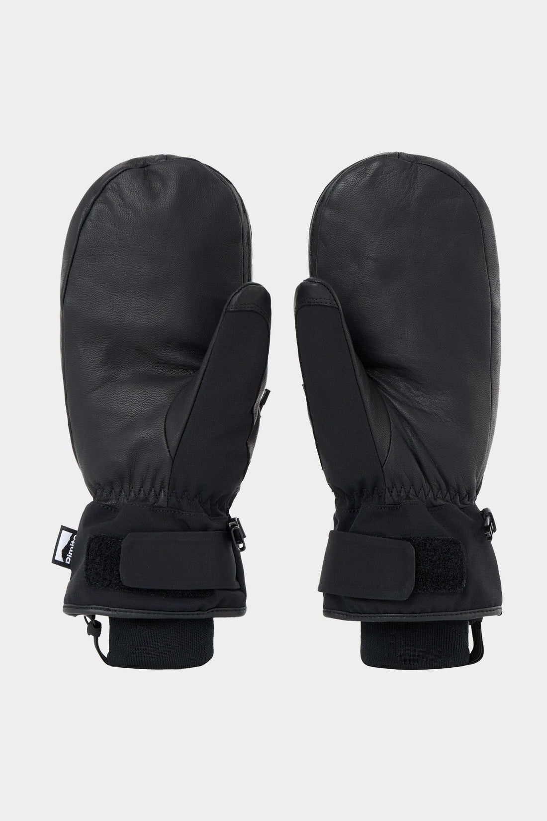 LEATHER 3-WAY OPEN MITTEN BLACK