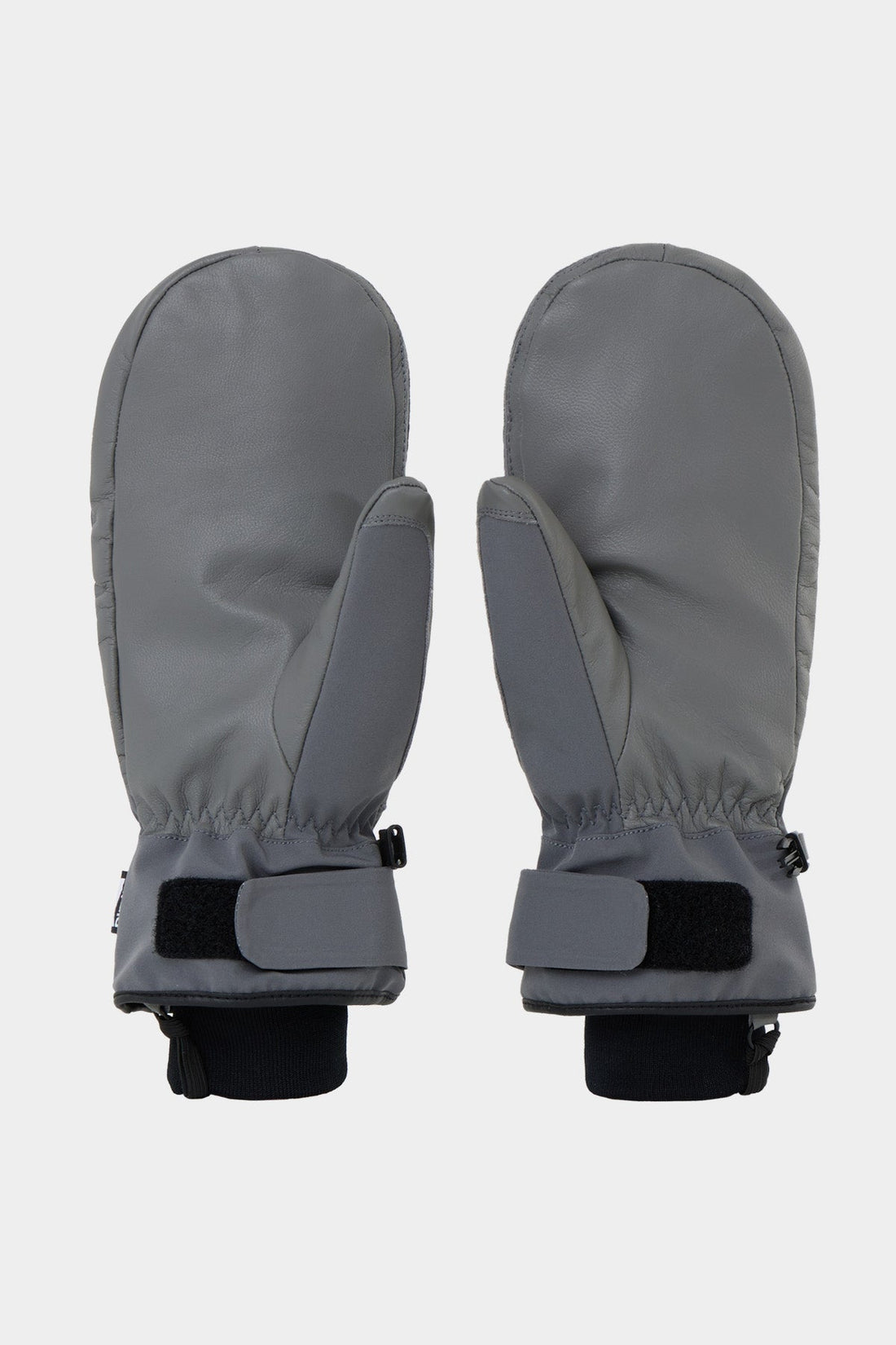 LEATHER 3-WAY OPEN MITTEN COOL GREY