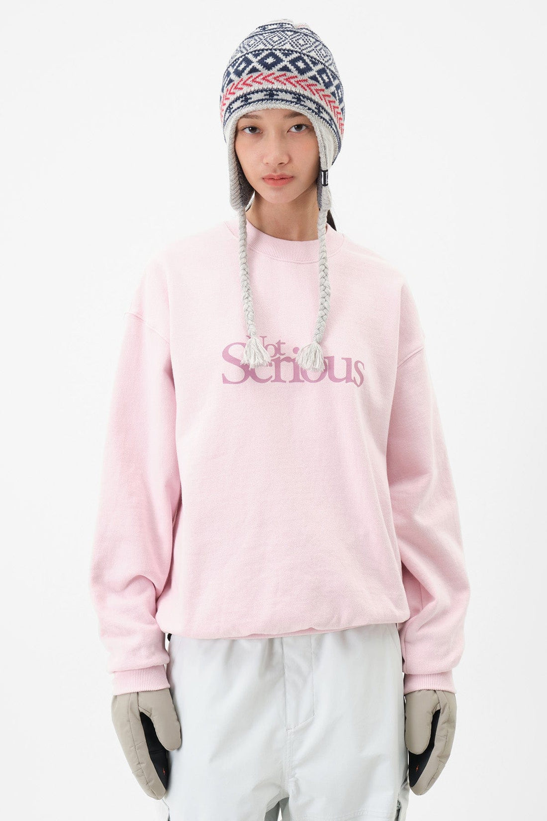 NS SWEATSHIRT LIGHT PINK