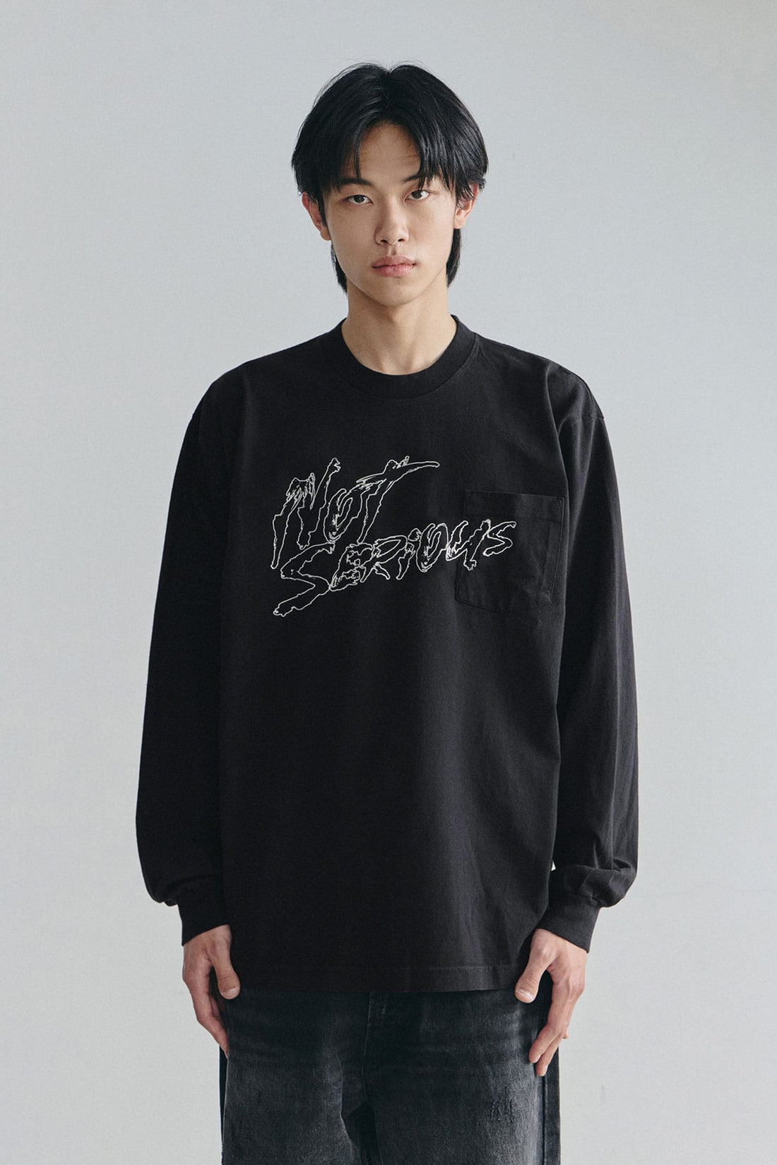 NSS RUDE POCKET LSV GD 6.5OZ TEE BLACK