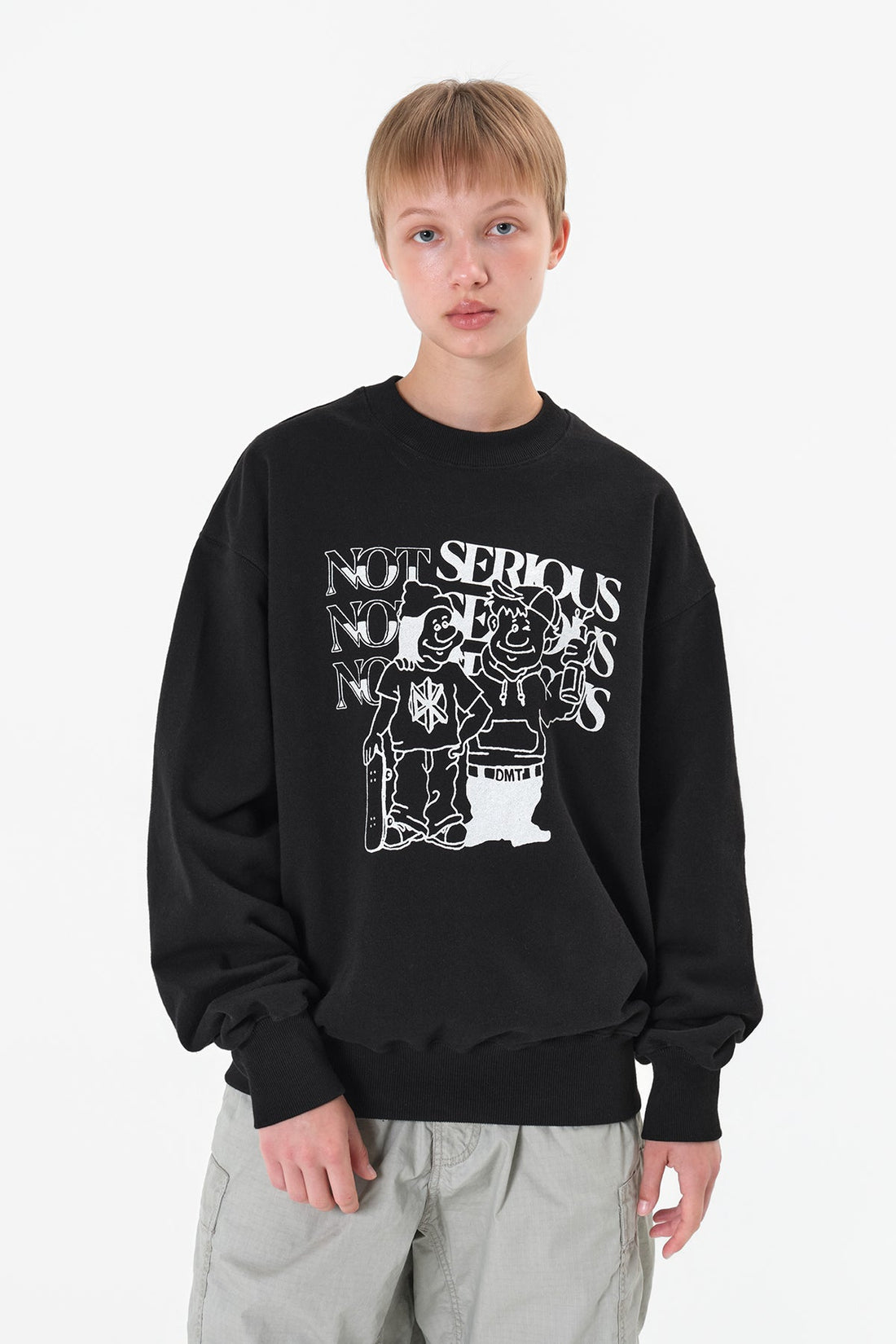 [2526] NSS SWEATSHIRT BLACK