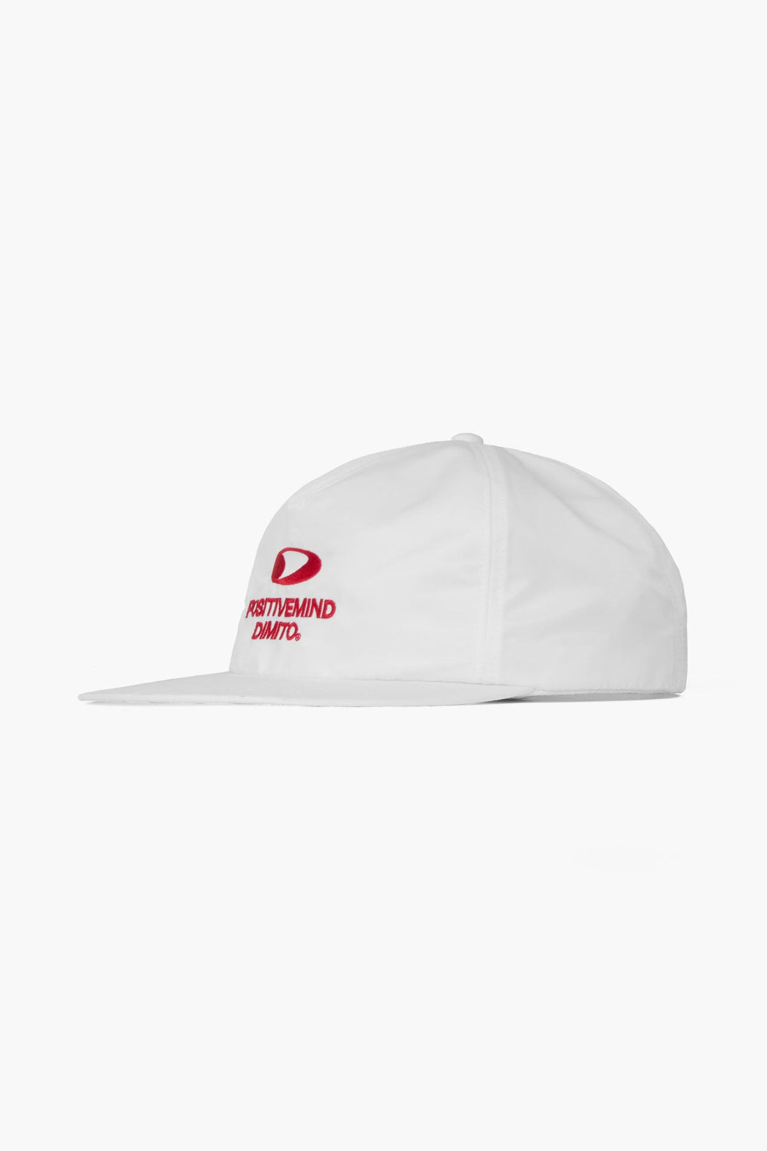 CIRCLE LOGO SATIN TRUCKER CAP OFF WHITE