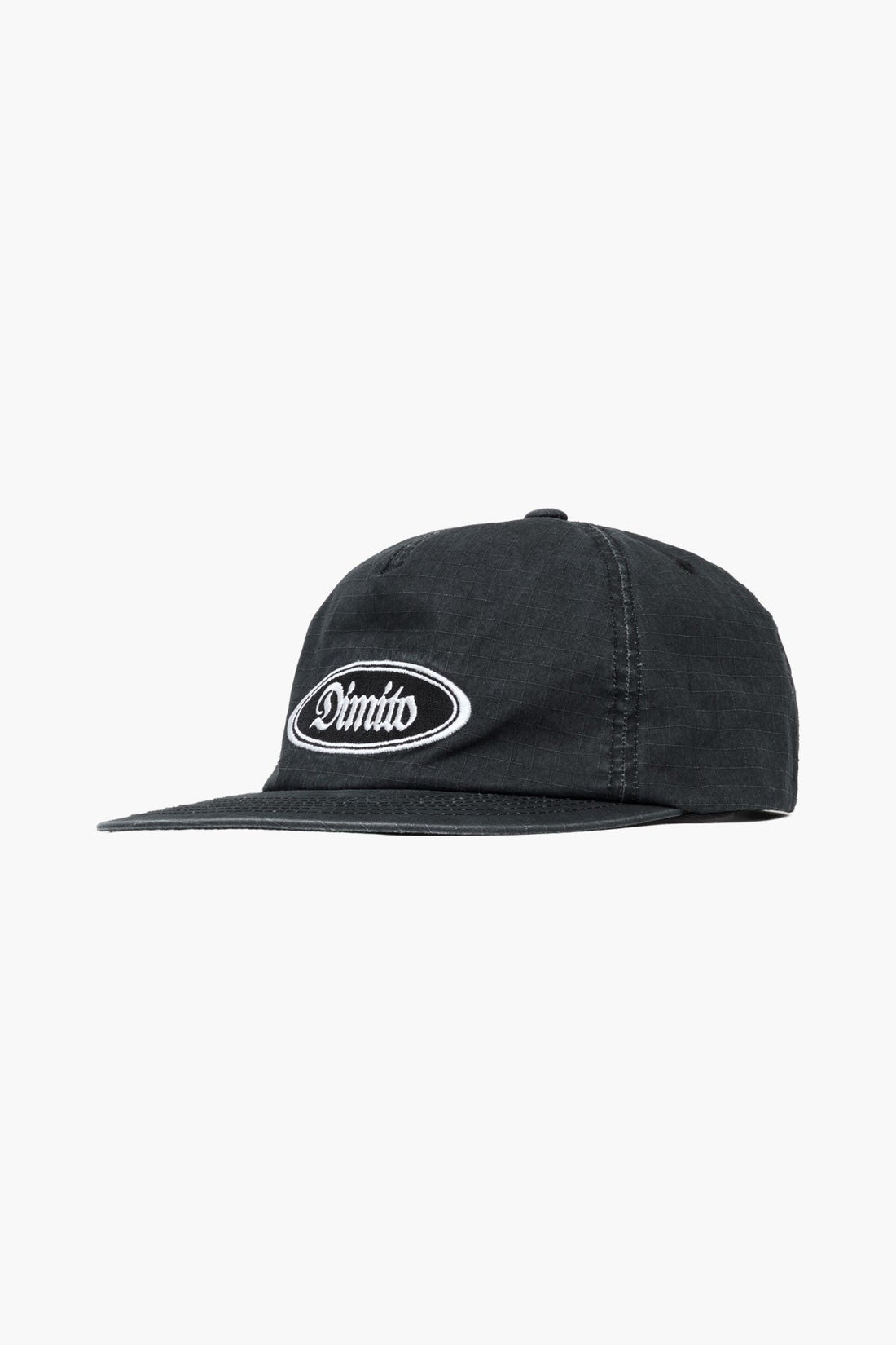 DMT WASHED COTTON RIP TRUCKER CAP WASHED BLACK
