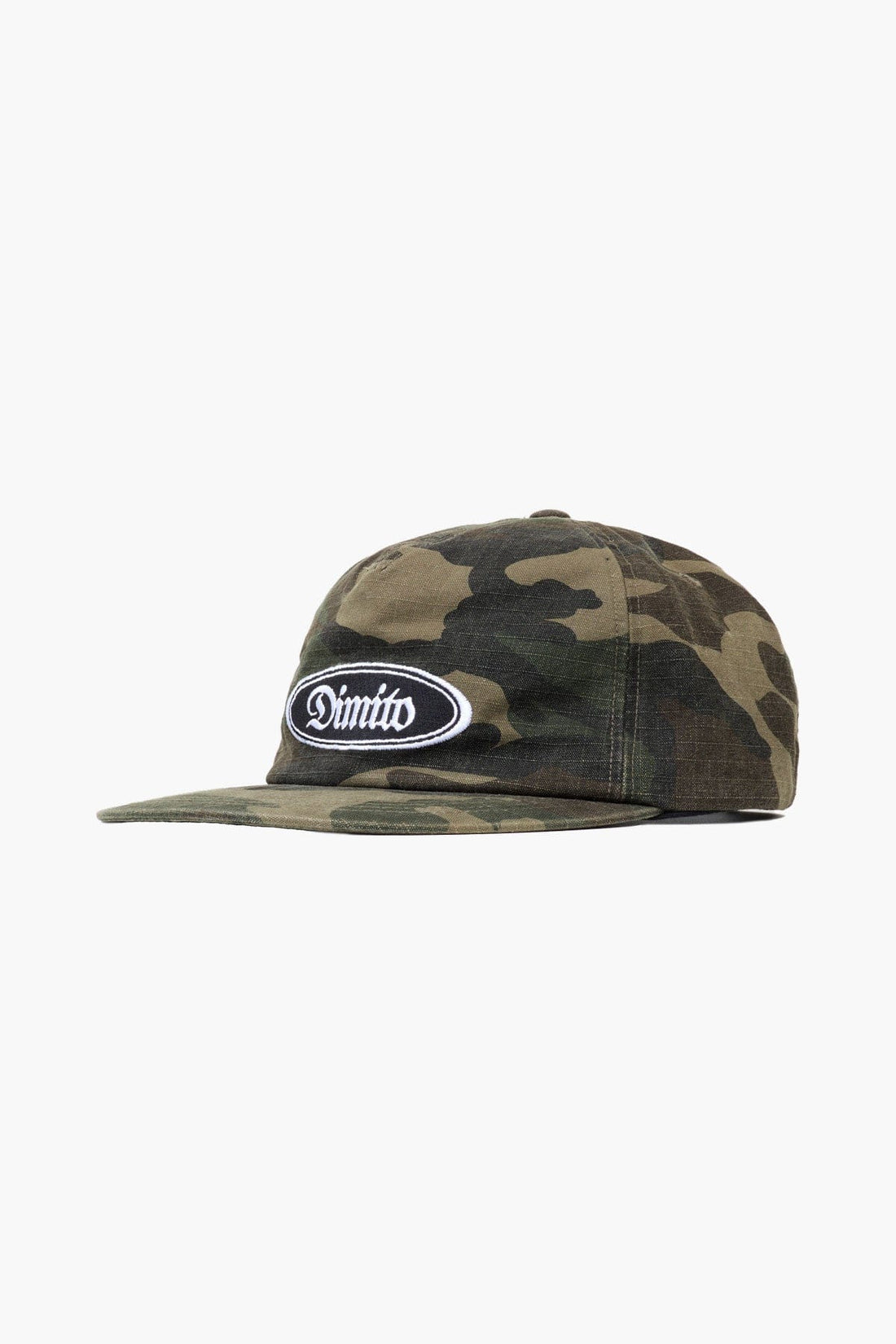 DMT WASHED COTTON RIP TRUCKER CAP WASHED CAMO