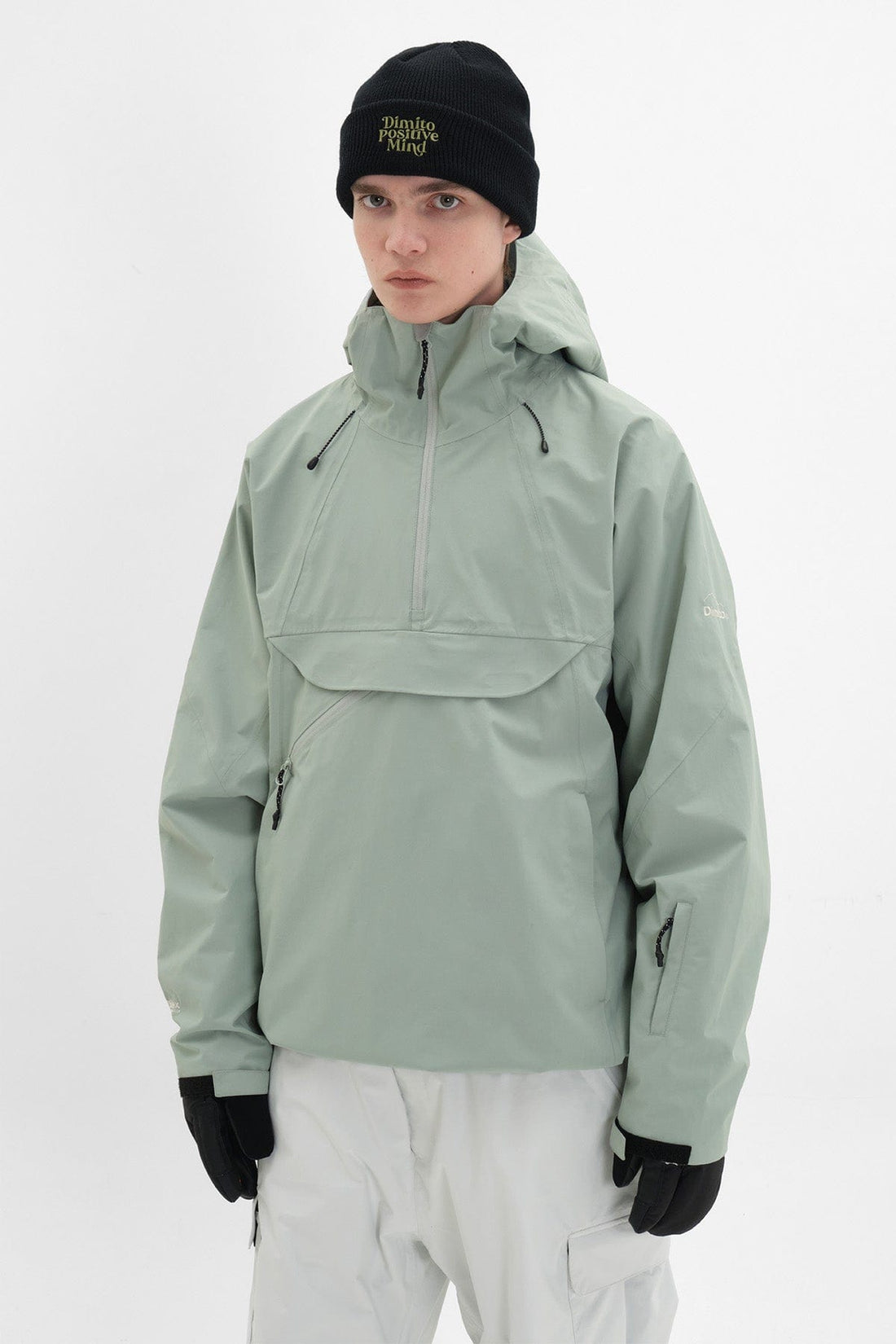 QUASAR SD PULLOVER JACKET SLATE MINT