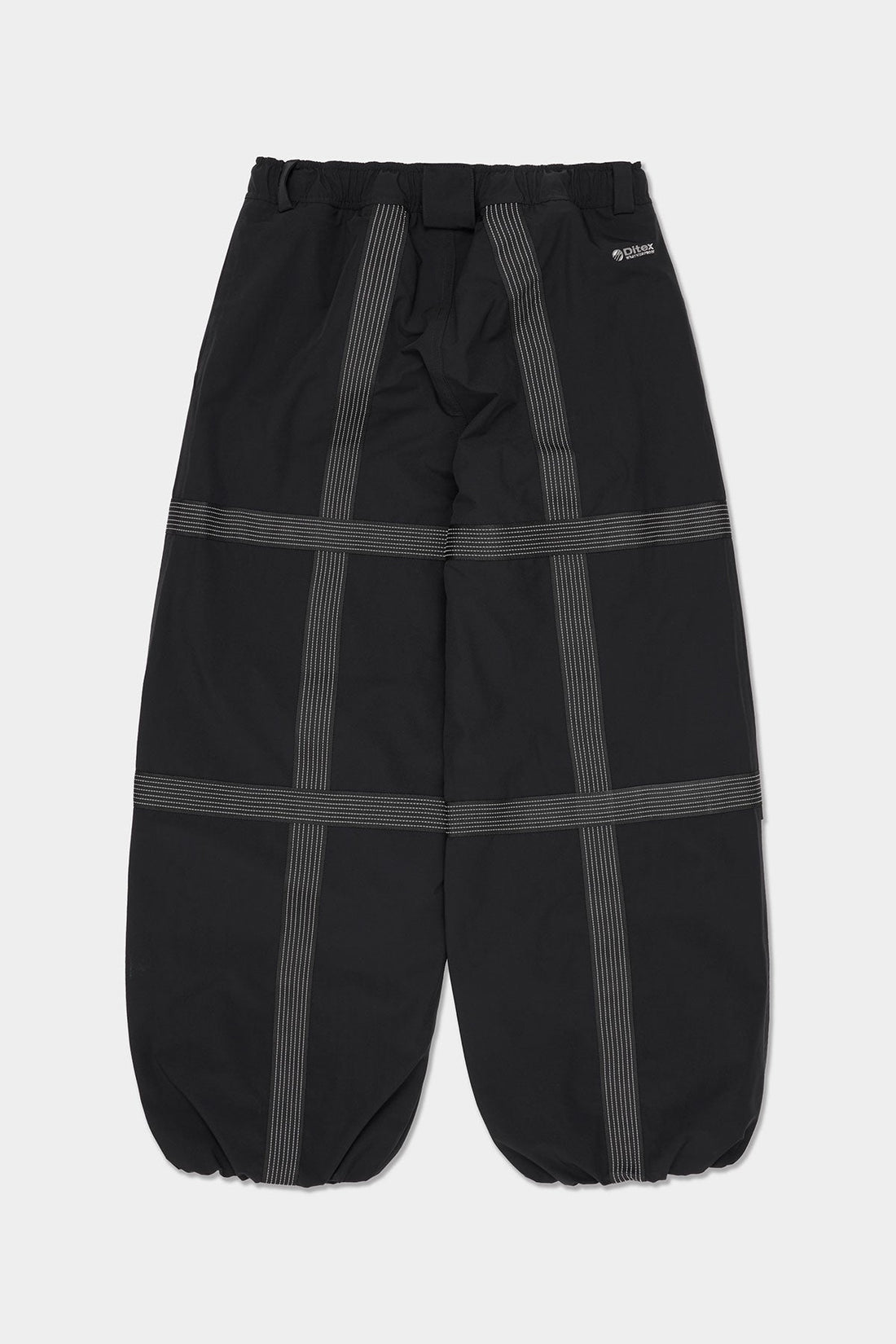 REFLECTIVE LINE BANDED PANTS (WIDE FIT LV.2) BLACK