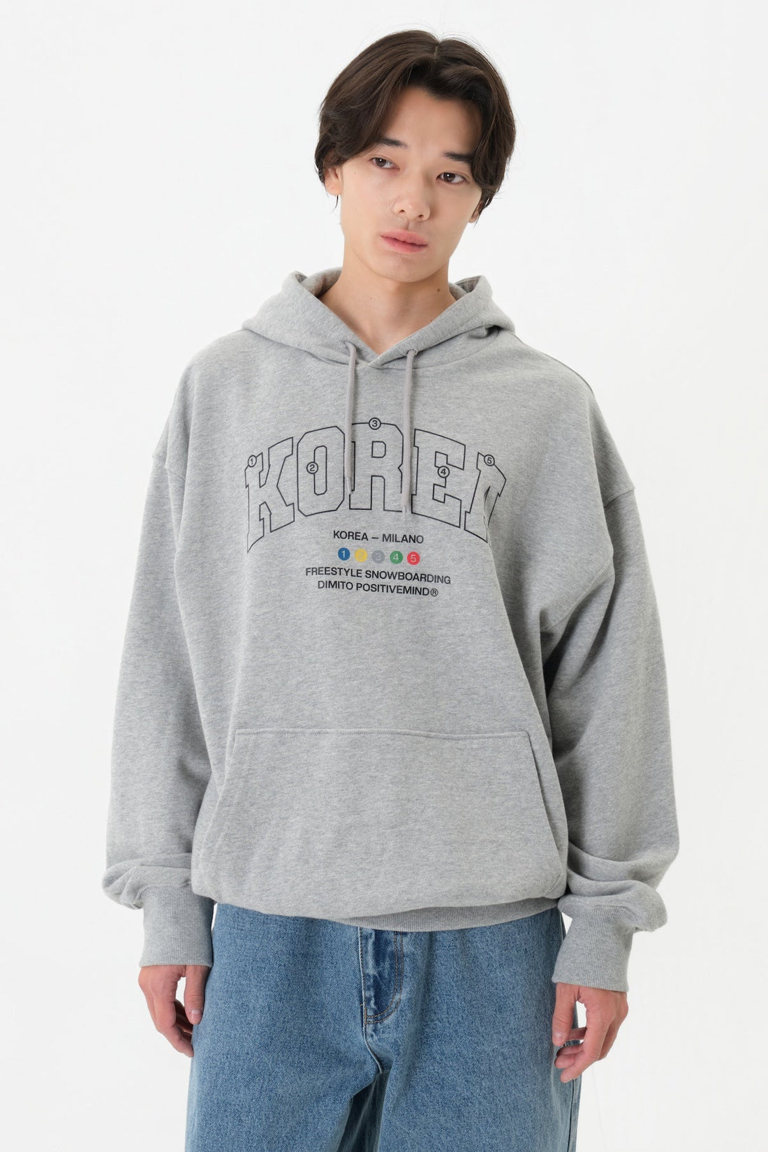 TEAM KOREA REPLICA COLORING HOODIE ASH