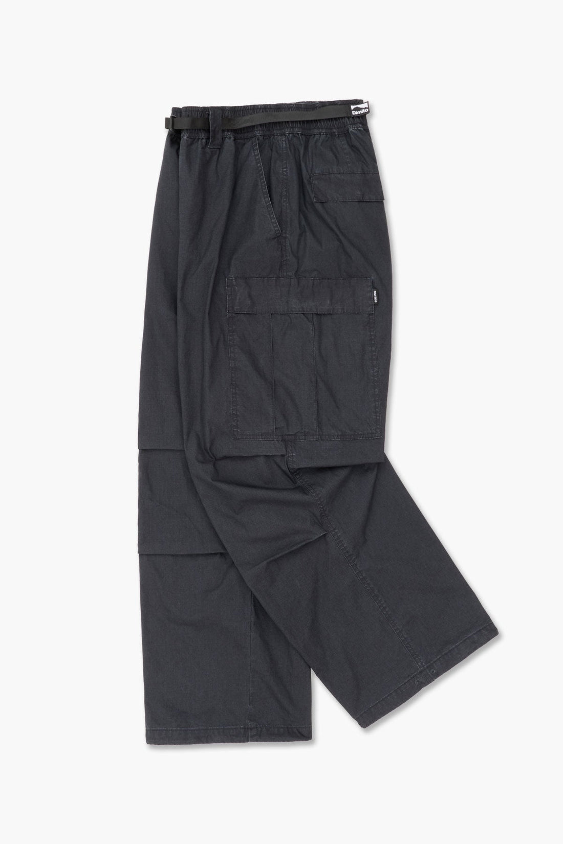 WASHED CARGO PANTS (LOOSE FIT) BLACK