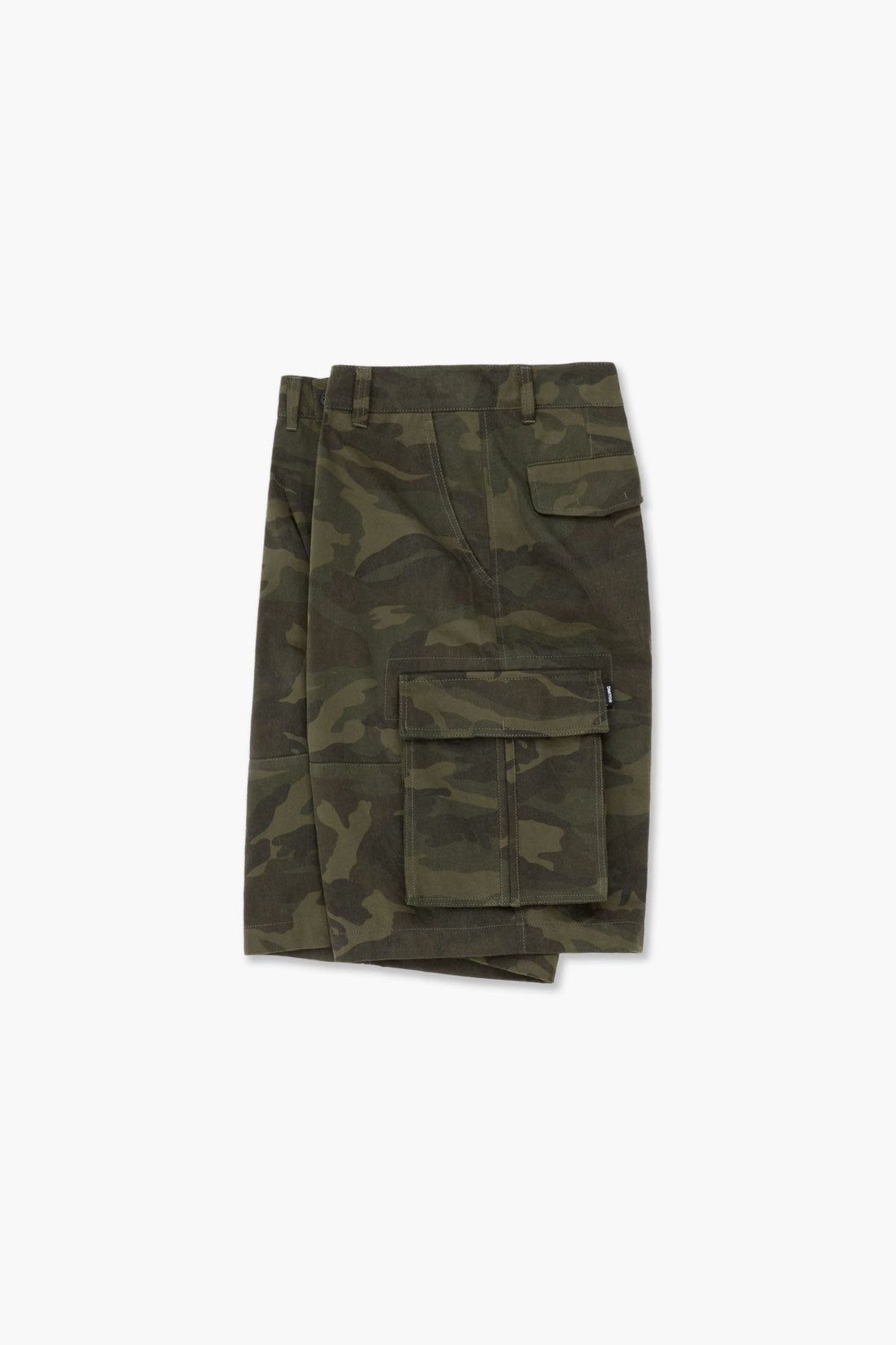 WASHED CARGO SHORTS (LOOSE FIT) WOODLAND CAMO