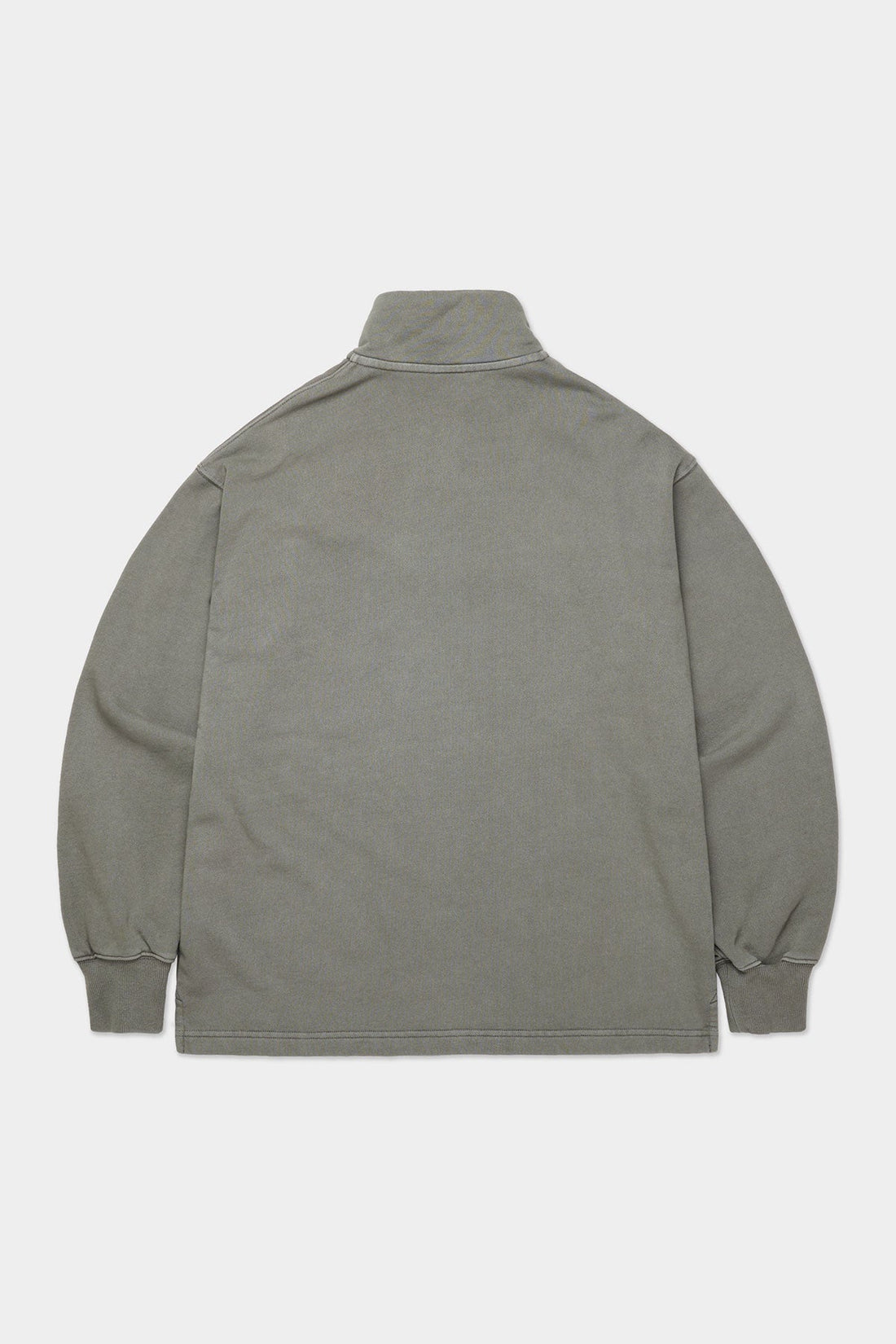 WASHED HALF ZIP SWEATSHIRT SLATE SAGE